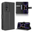 Flip case for Poco F5 Pro 5G, Wallet Smart Magnet, black