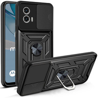Case for Motorola Moto G53 5G, CamShield Slide, black