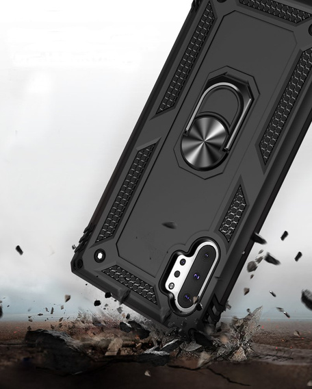 Armor Case for Samsung Galaxy Note 10+ Plus, Nox Case Ring, black