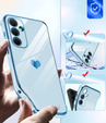 Case for Samsung Galaxy A54 5G, Electro heart, blue + 2x 9H Glass