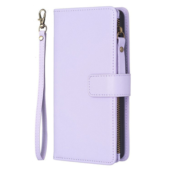 Flip case for Xiaomi Redmi 13C / Poco C65, Wallet Zipper Pocket, black