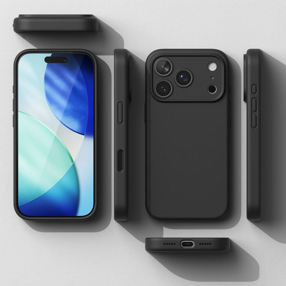 Ringke Case for iPhone 17 Pro Max, Silicone Magnetic MagSafe, Black