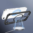 Case for iPhone 16E, Electro MagSafe, black + Screen Glass
