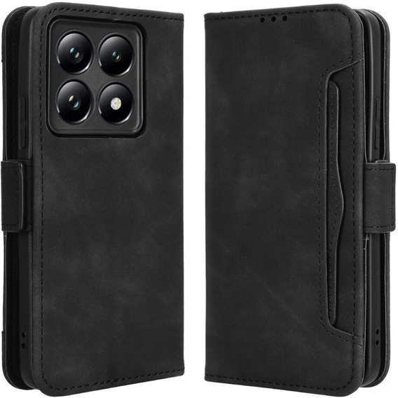 Flip case for Xiaomi 14T Pro, Card Slot, black