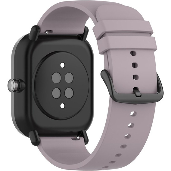 Silicone strap 20mm, Violet/Black Buckle