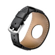 Leather Strap for Apple Watch 1/2/3/4/5/6/7/8/SE/Ultra 42/44/45/49mm, Black.