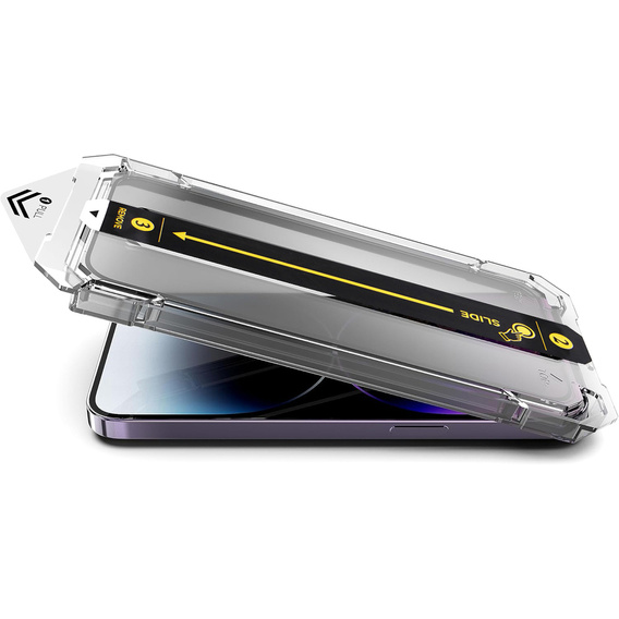2x Tempered Glass for iPhone 15, ERBORD Easy App Full Screen Protector