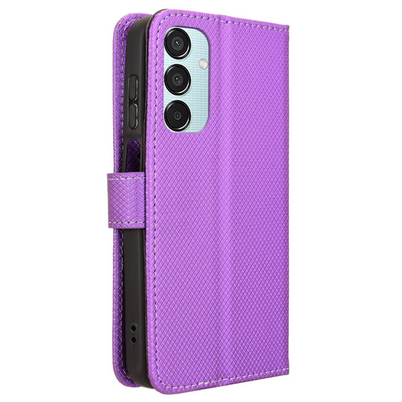 Flip case for Samsung Galaxy M15 5G, Wallet Smart Magnet, purple