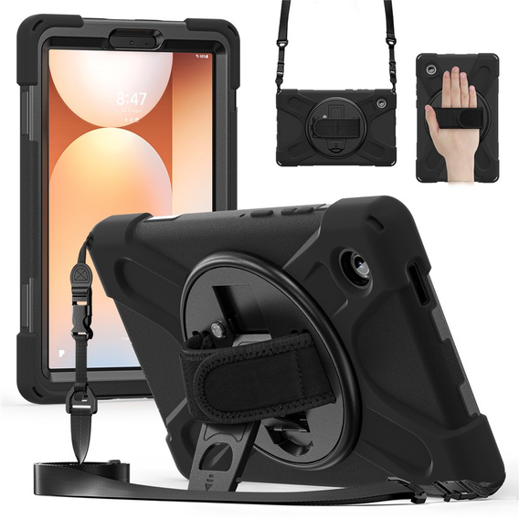 Armoured case with stand and shoulder strap for Samsung Galaxy Tab A11