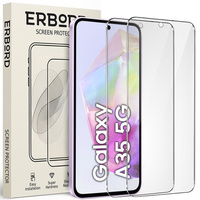 2x Tempered Glass ERBORD 9H Hard Glass for phone screen for Samsung Galaxy A35 5G