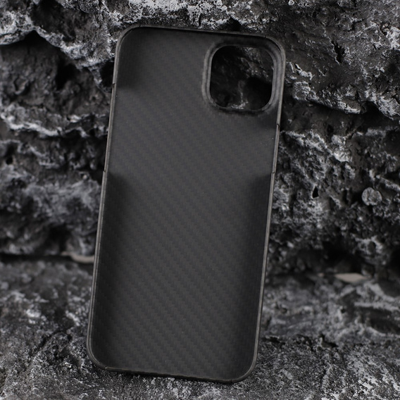 Case for iPhone 14, Aramid Fiber Cover, black