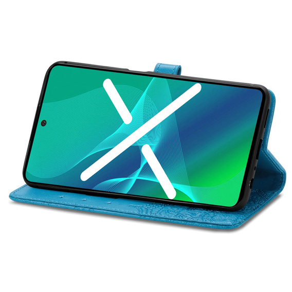 Flip case for Xiaomi Poco F4 GT, Mandala, blue