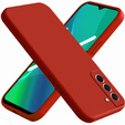 Case for Samsung Galaxy S21 FE, Silicone Lite, red