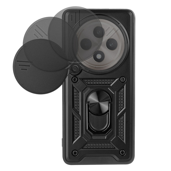 Case for Oppo Reno 12FS / Oppo Reno 12F, CamShield Slide, black