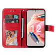 Flip case for Xiaomi Redmi Note 12 4G, Mandala Flower, red