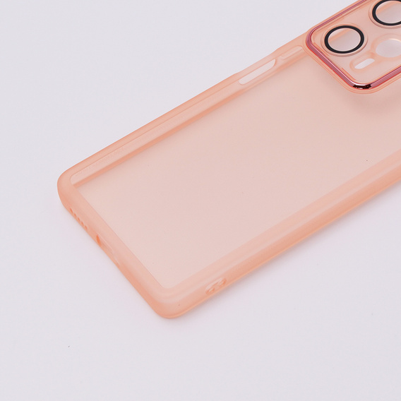 Case for Xiaomi Poco F5, Fusion Hybrid, transparent / pink