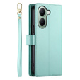 Flip case for Xiaomi Poco X7 Pro 5G, Wallet Zipper Pocket, green