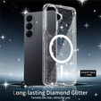 Glitter case, for MagSafe for Samsung Galaxy S26, transparent