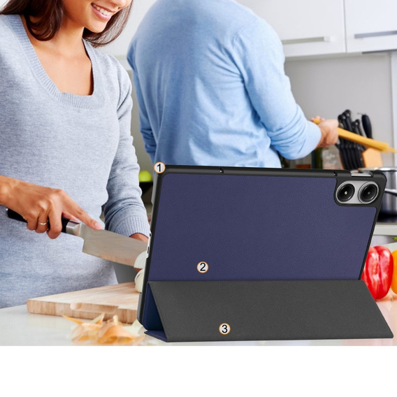 Case for Xiaomi Redmi Pad Pro / Xiaomi Poco Pad, Smartcase, dark blue