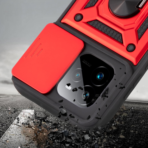 Case for Realme GT 7 Pro, CamShield Slide, red
