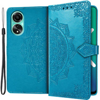 Flip case for Oppo A98 5G, Mandala, blue
