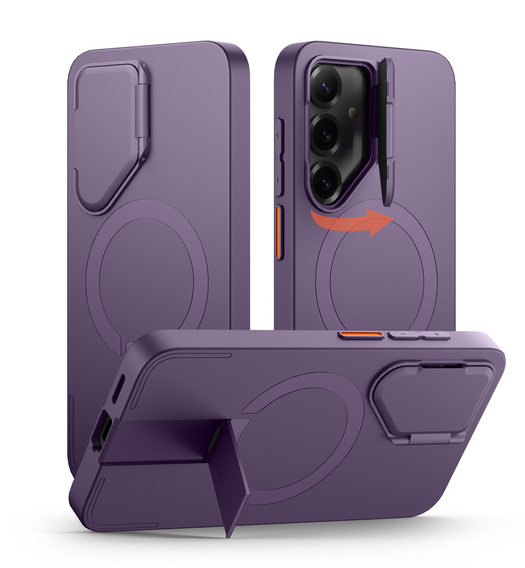 Case for Samsung Galaxy S25, Suritch Shockproof, for MagSafe, purple