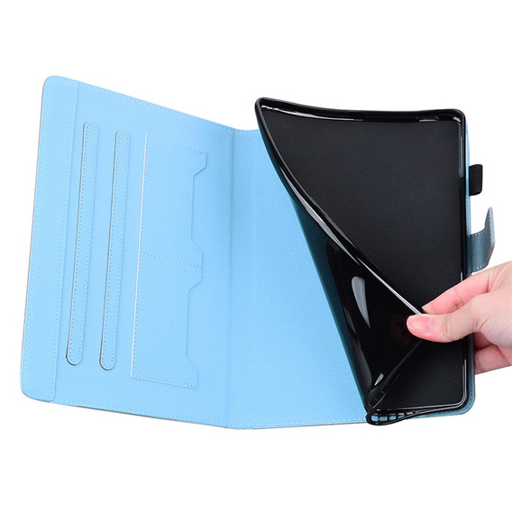 Case for iPad 10.2" 2021/2020/2019 (9/8/7 gen.), with flap, animal, blue