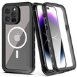Waterproof case for iPhone 14 Pro Max, Redpepper, for MagSafe, black