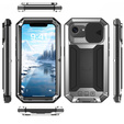 Armored case for iPhone 16E, R-JUST, silver