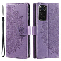 Flip case for Xiaomi Redmi Note 11/11S, Mandala, purple