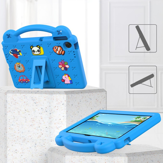 Children's case for Lenovo Tab TB311FU, Cute Patterns, with stand, blue