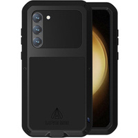 Love Mei Case for Samsung Galaxy S23 Plus, armored with glass, black