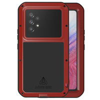 Love Mei Case for Samsung Galaxy A53 5G, armored with glass, red