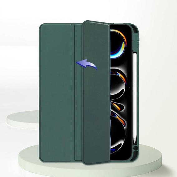 Case for iPad Pro 11" 2024 (5 gen.), Smartcase Hybrid, with stylus space, green