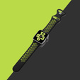 Hollow strap for Apple Watch 7 45mm/6/5/4/SE 44mm/3/2/1 42mm - Black/Yellow
