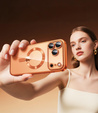 Electro MagSafe case for iPhone 17 Pro, orange