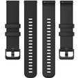 Silicone strap for 18mm do Garmin Vivomove 3S / Vivoactive 4S, Black