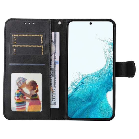 Flip case for Samsung Galaxy A34 5G, Leather Wallet, black