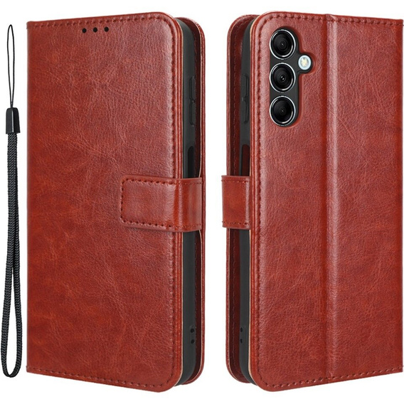 Flip case for Samsung Galaxy M34, Crazy Horse Wallet, brown