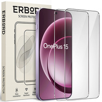 2x ERBORD 9H Hard Glass Tempered Glass for OnePlus 15R