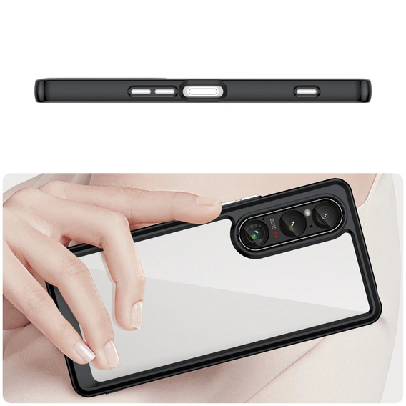 Case for Sony Xperia 1 VI, Fusion Hybrid, transparent / black