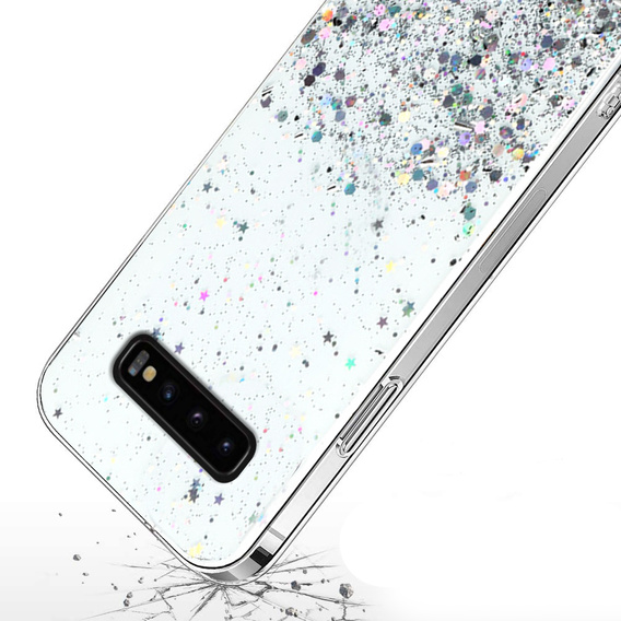 Case for Samsung Galaxy S10 Plus, Glittery, transparent