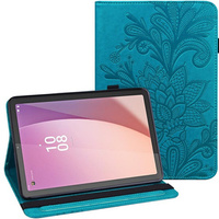 Flap case for Lenovo Tab M9, flower, blue