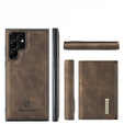 Case for Samsung Galaxy S23 Ultra, DG.MING 2in1, brown