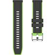 Silicone strap for Huawei Watch GT 2 Pro - Black / Green