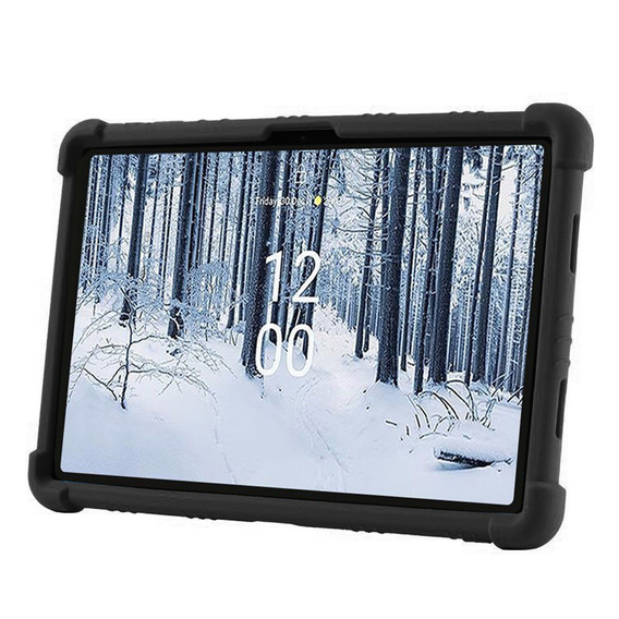 Silicone case for Nokia T21, Impact, armor, black