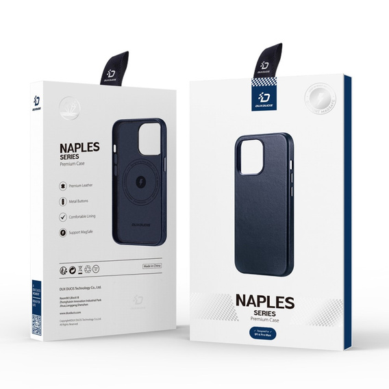 Case for iPhone 14 Pro, Dux Ducis Max Naples, blue