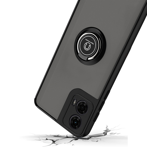 Case for Motorola Moto G24 / G24 Power / G04, Frosted Ring, black