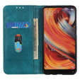 Case for Xiaomi 14T, Wallet Litchi Leather, green