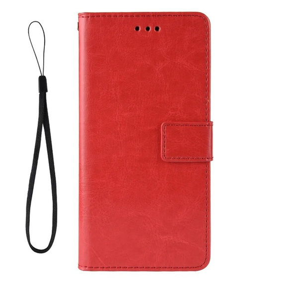 Flip case for Oppo A60, Crazy Horse Wallet, red